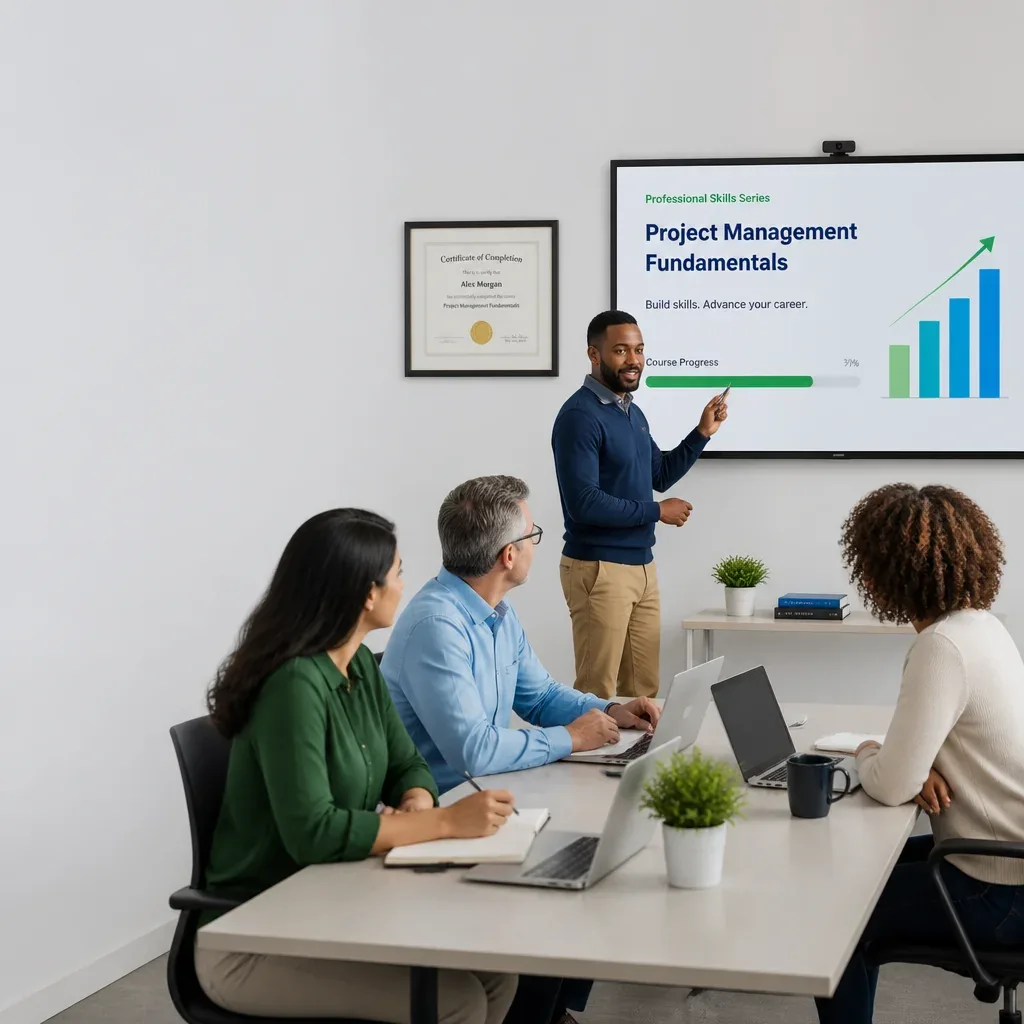 Equipe participando de simulação prática de atendimento ao cliente