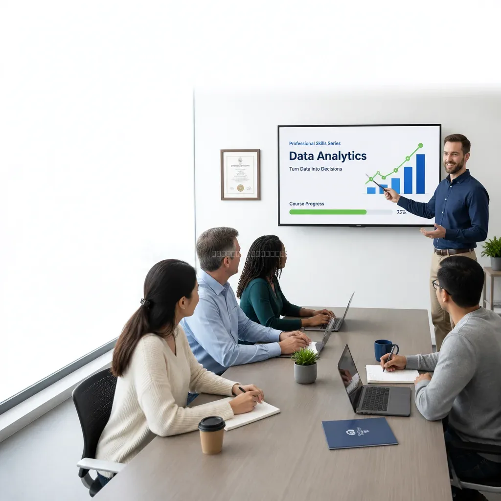 Mentoria prática com equipe em workshop de capacitação